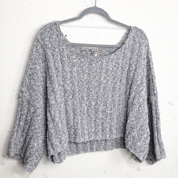 FREE People good day cropped oversized sweater - Picture 4 of 14